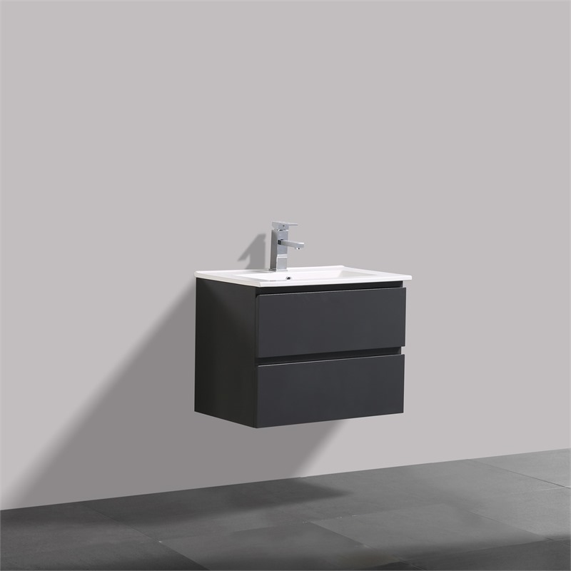 Onderkast antraciet 60*38 cm greeploos FSC MIX