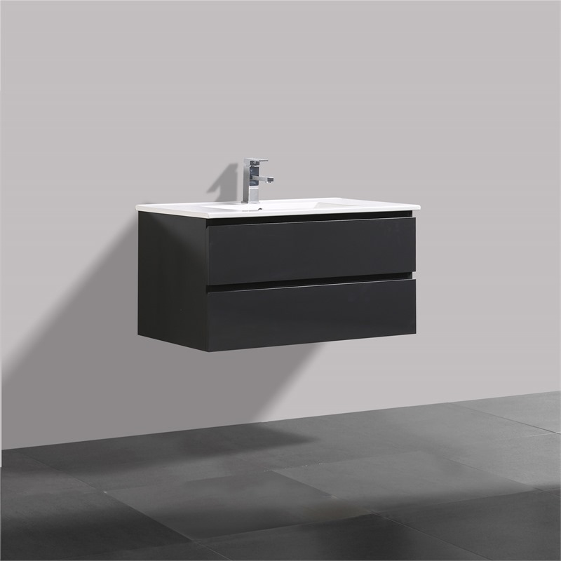 Onderkast antraciet 100*38 cm greeploos FSC MIX