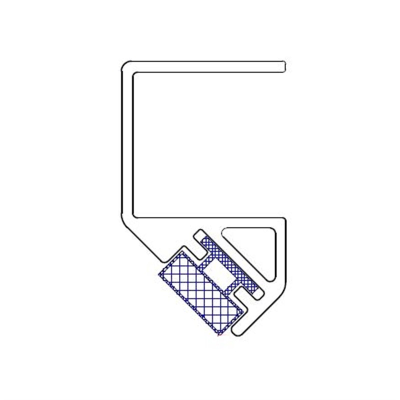 Sluitprofiel Lago 200 cm incl. magneetstrip