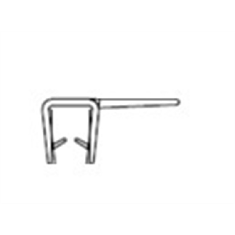 Plastic afdichtstrip 6*2050 mm, F-vorm