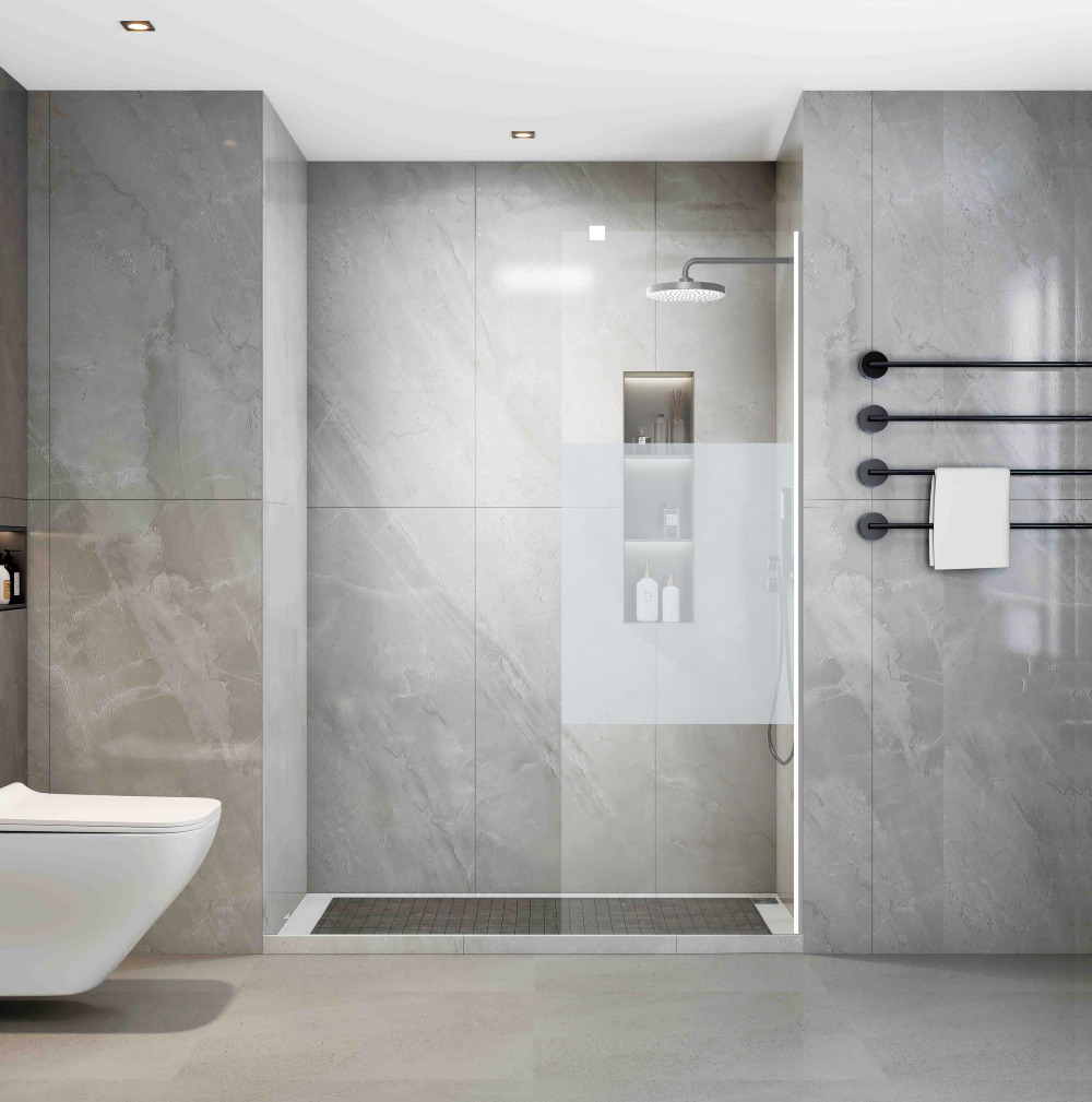 Priori Arenada douchewand 30*200 cm GEZANDSTRAALD