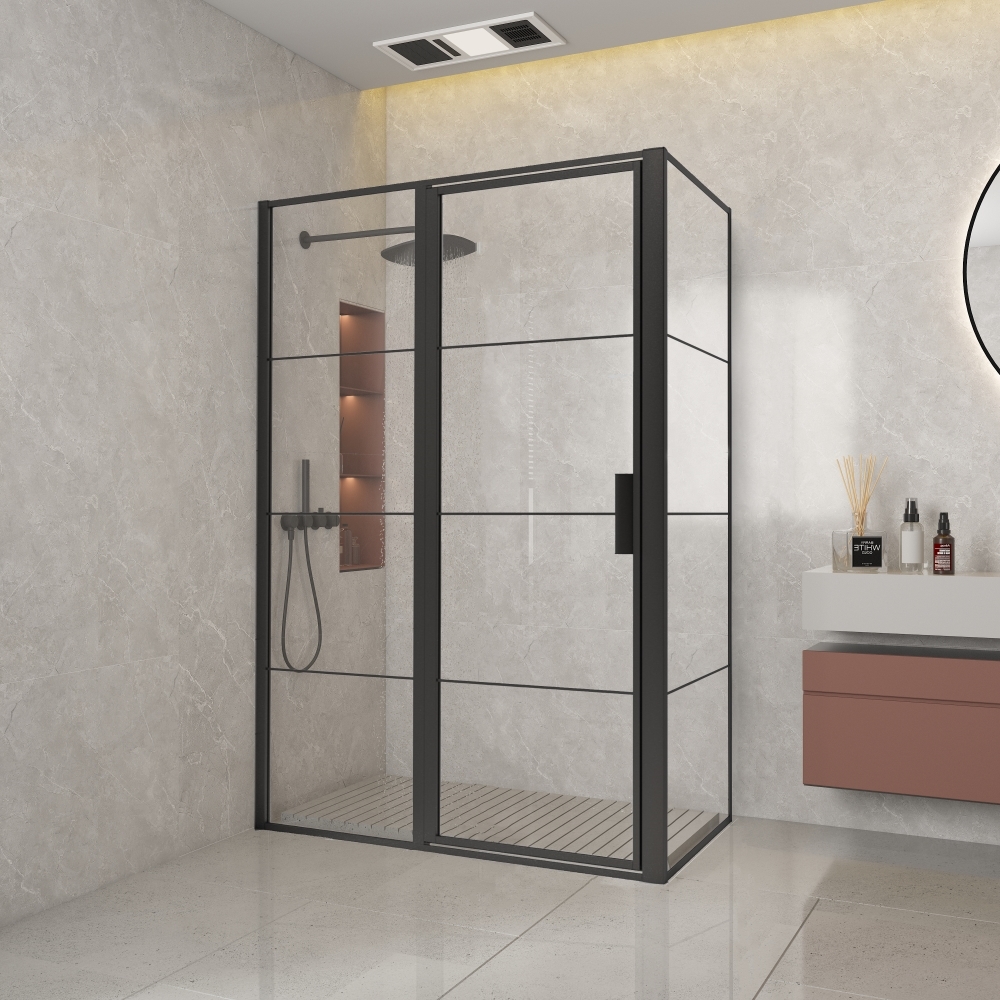 Black Edition draaideur met vast deel FFF