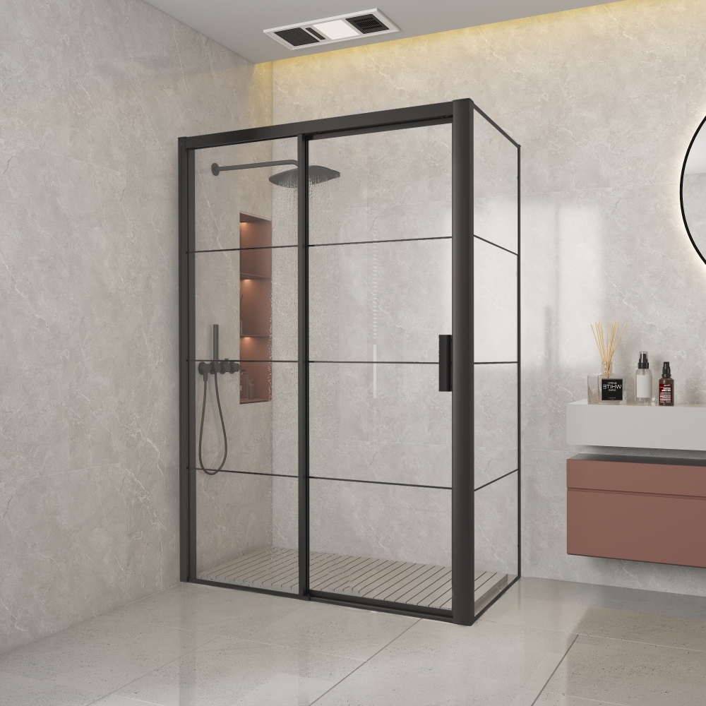 Black Edition Soft Close FFF, vast deel L, 100*200 cm