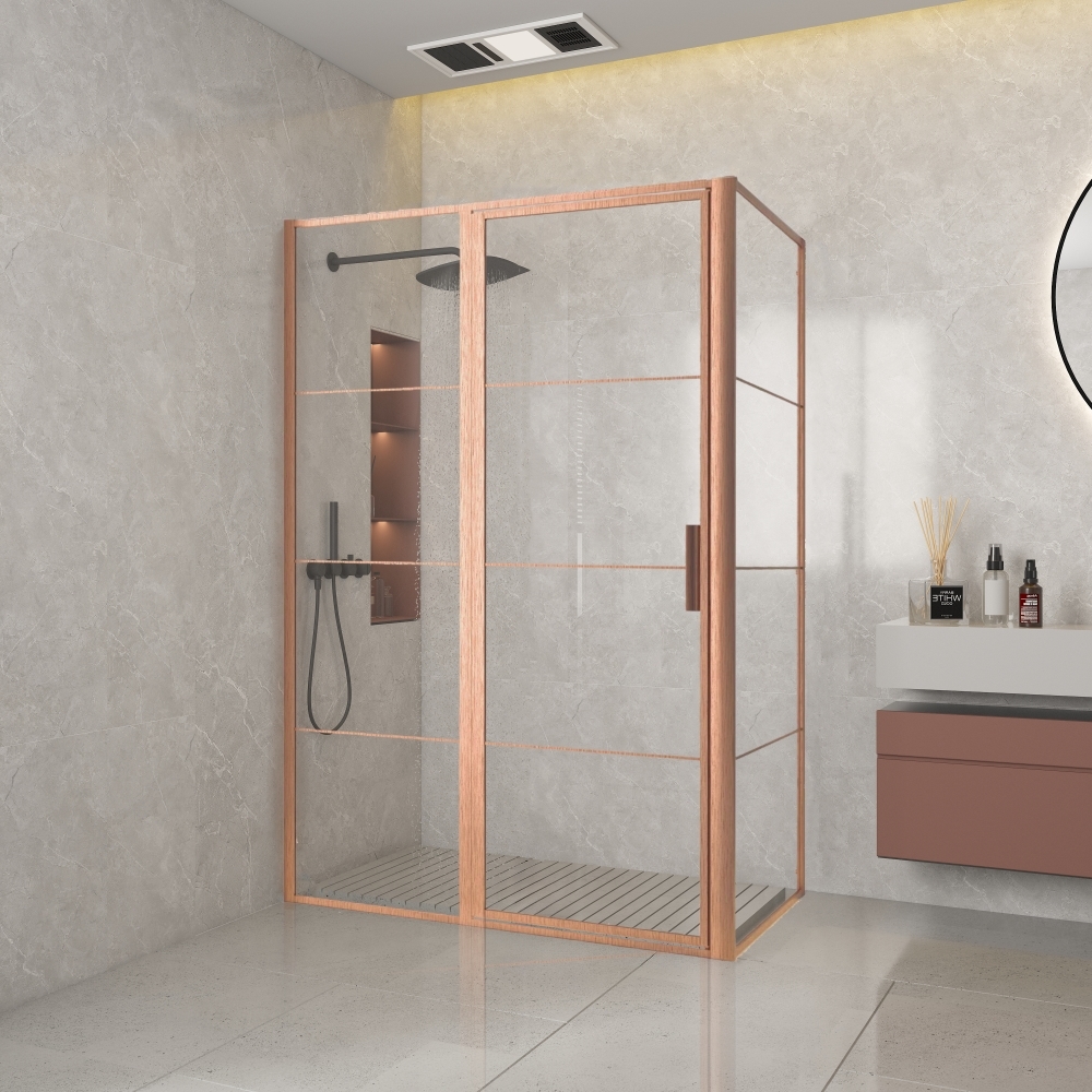 BC Edition front draaideur FFF 90*200 cm BRUSH COPPER