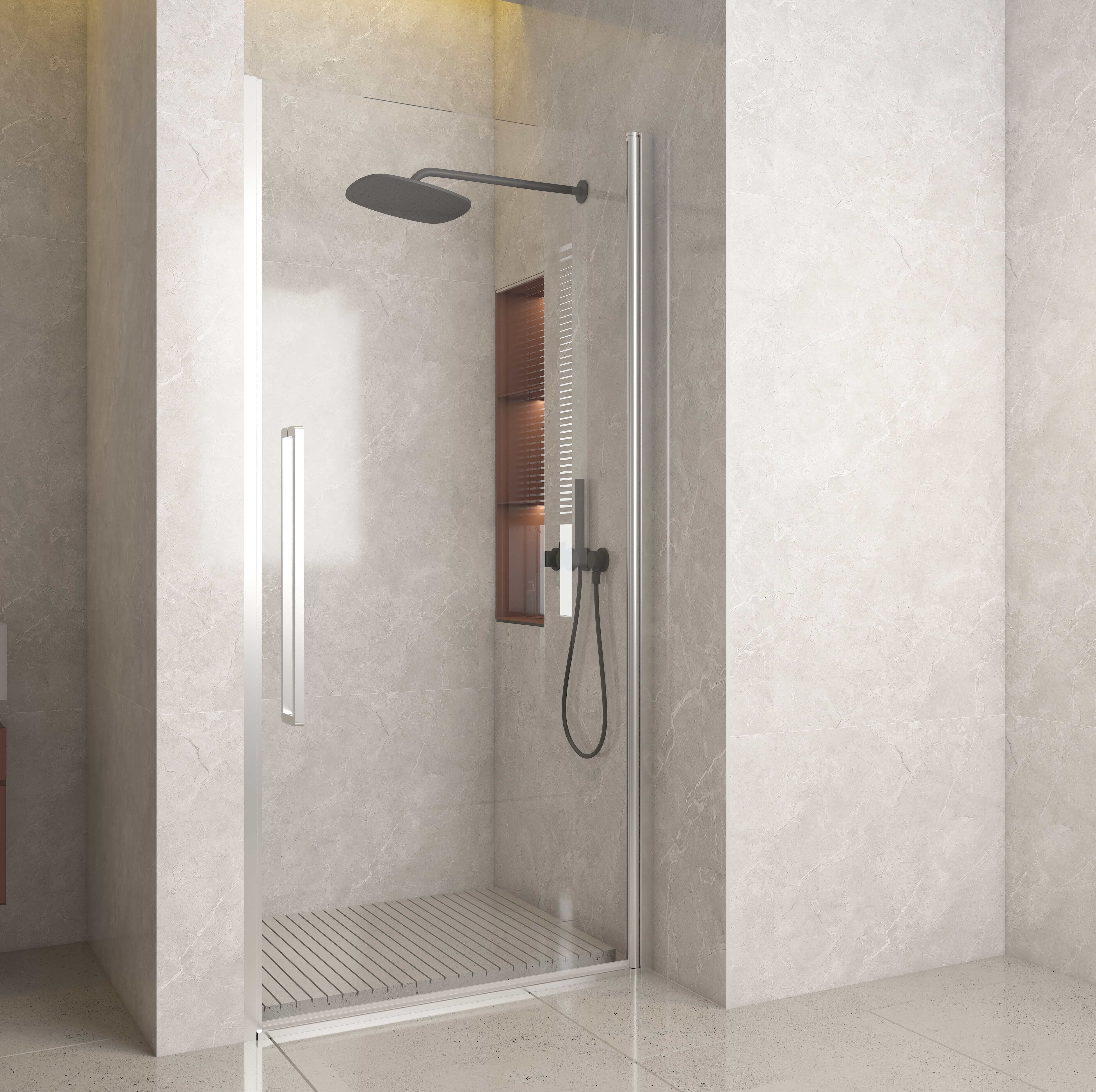 Pisa Giro Deluxe Draaideur 70-100cm Chrome