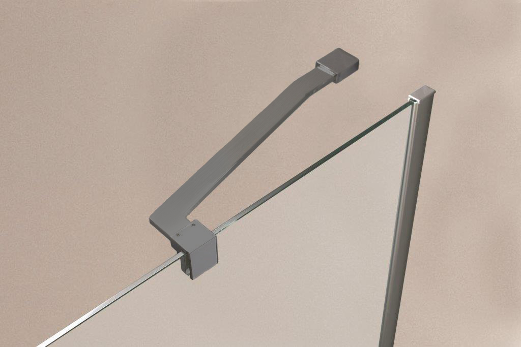 Wandbeugel 50 cm ST13 FFF Gun Metal Light FFF+FFG+Smart