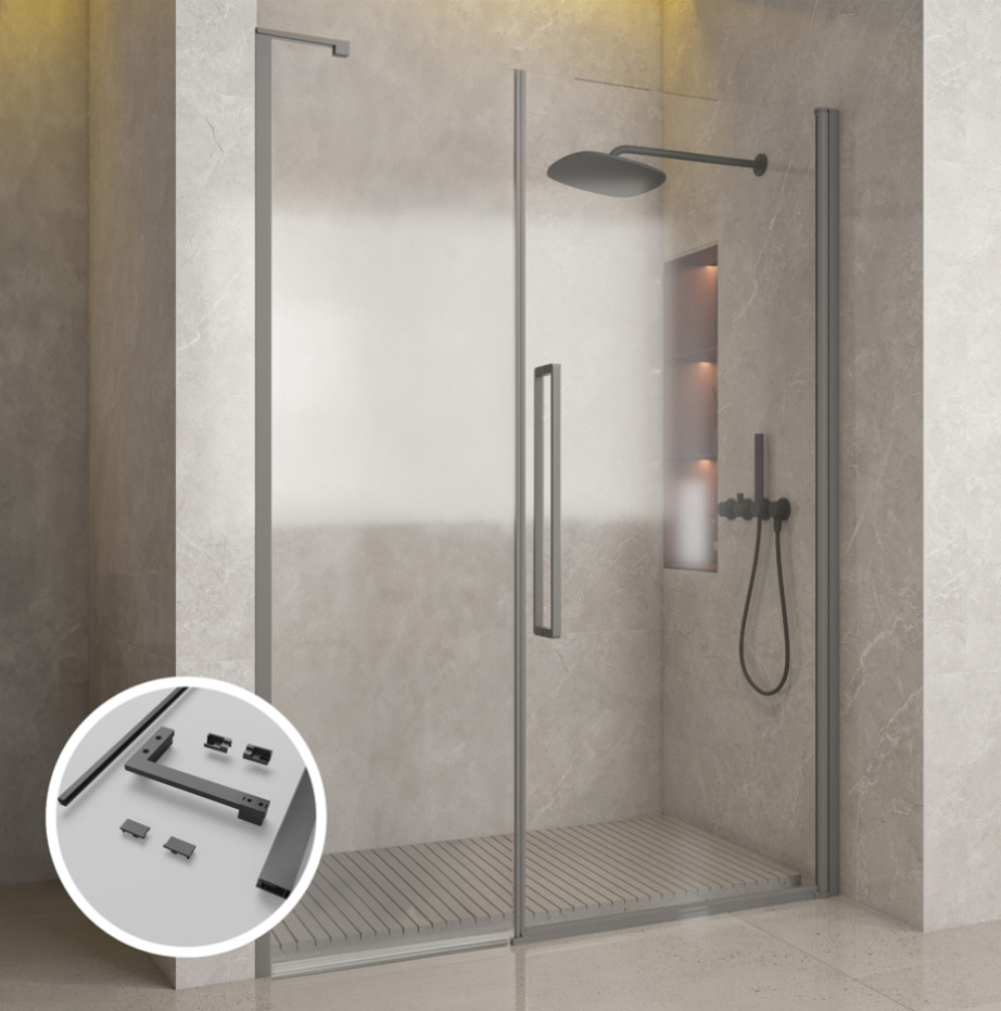 Extension set Pasa Giro de Luxe Gun Metal Light