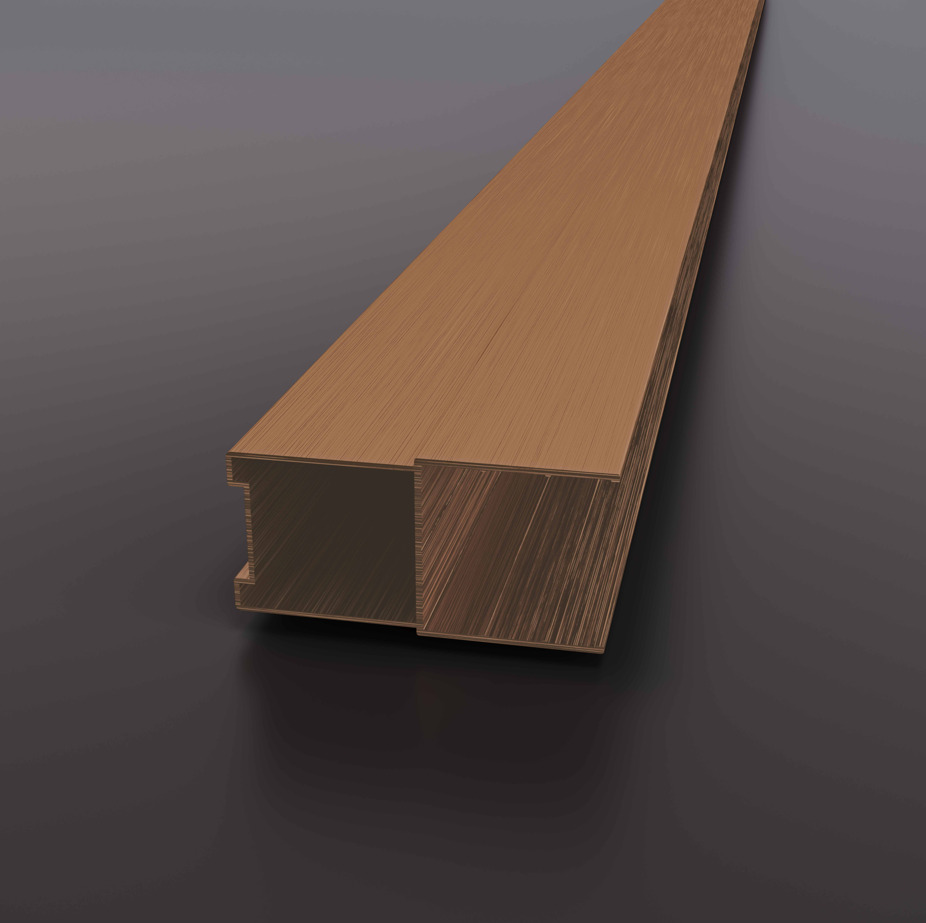 Wandprofiel XL 200 x 7 cm Soft Close BC
